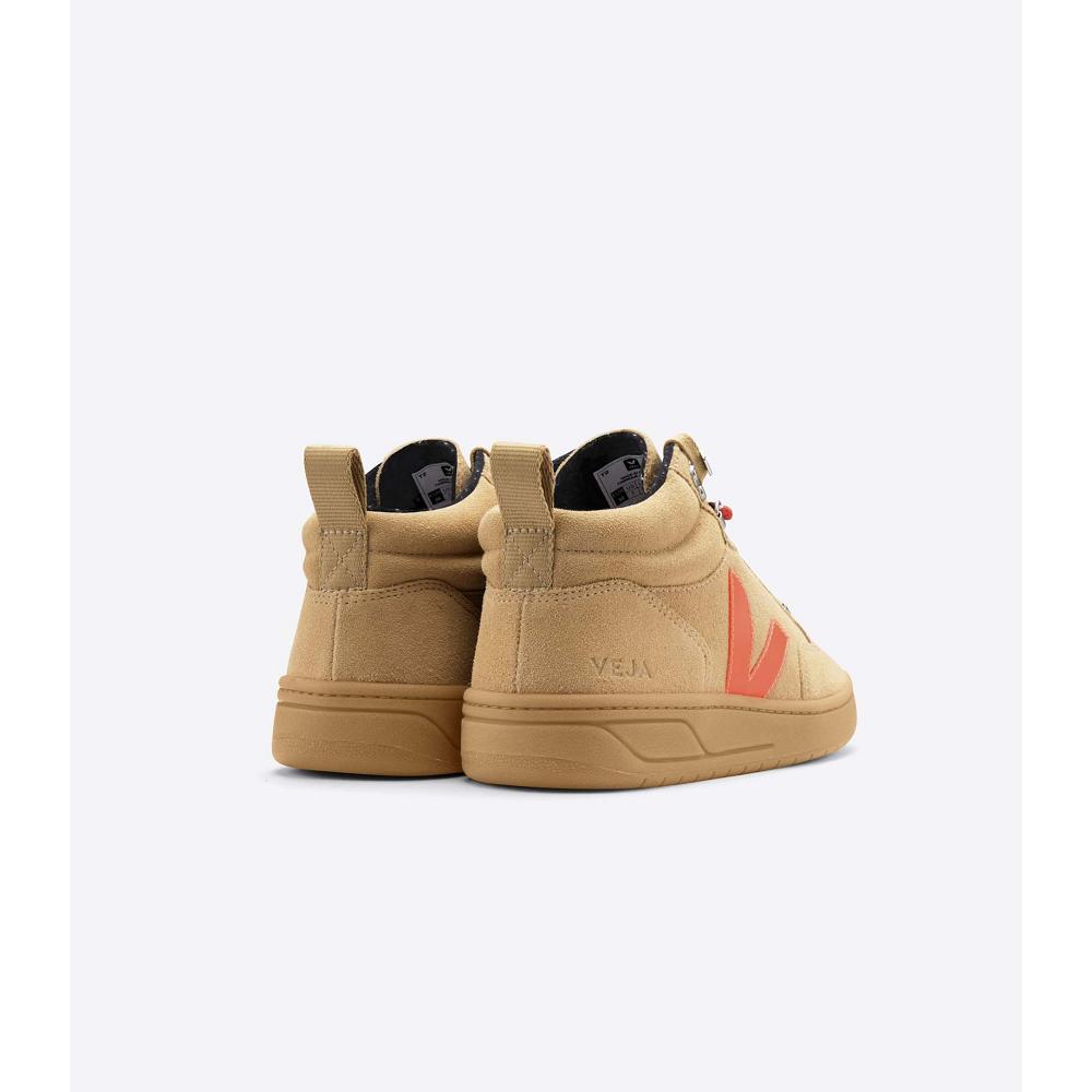 Veja RORAIMA SUEDE Women's High Tops Orange | CA 362GSO